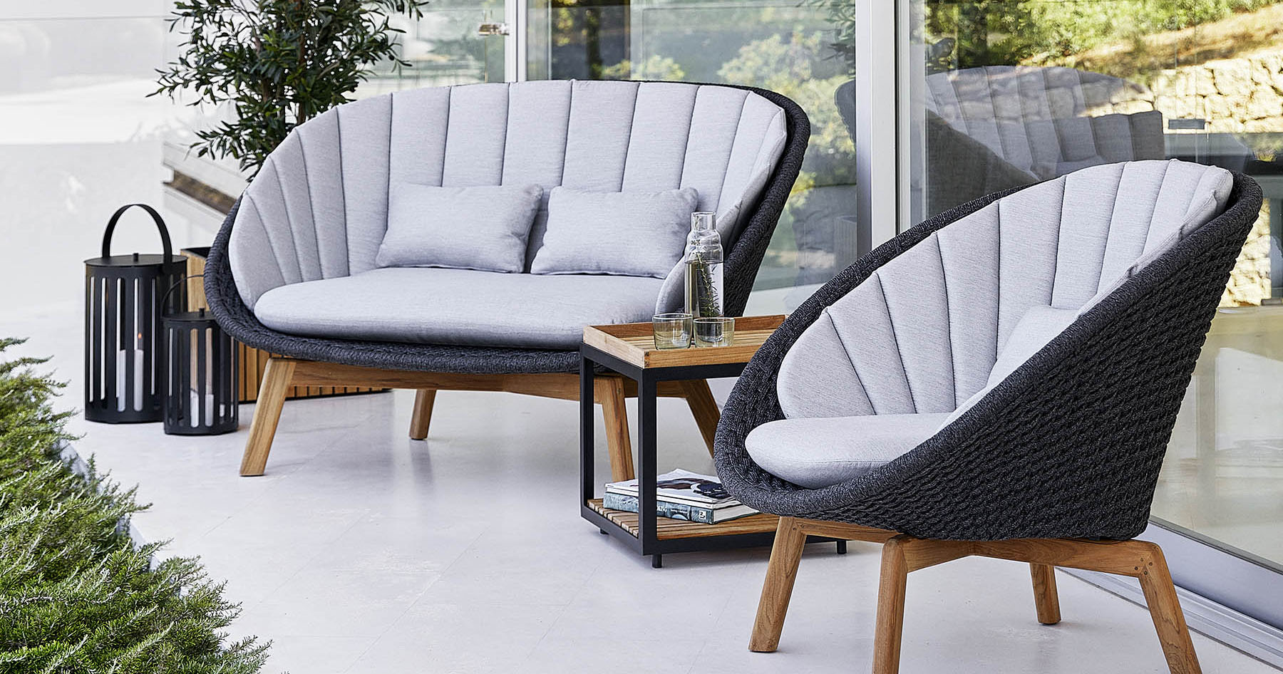 Cane-Line Peacock Sofa and Chair