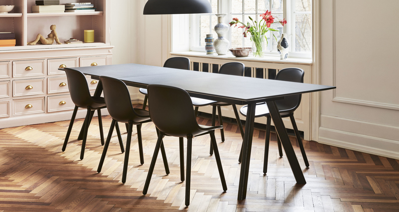 HAY CPH 30 Extendable Dining Table and Neu 12 Chairs