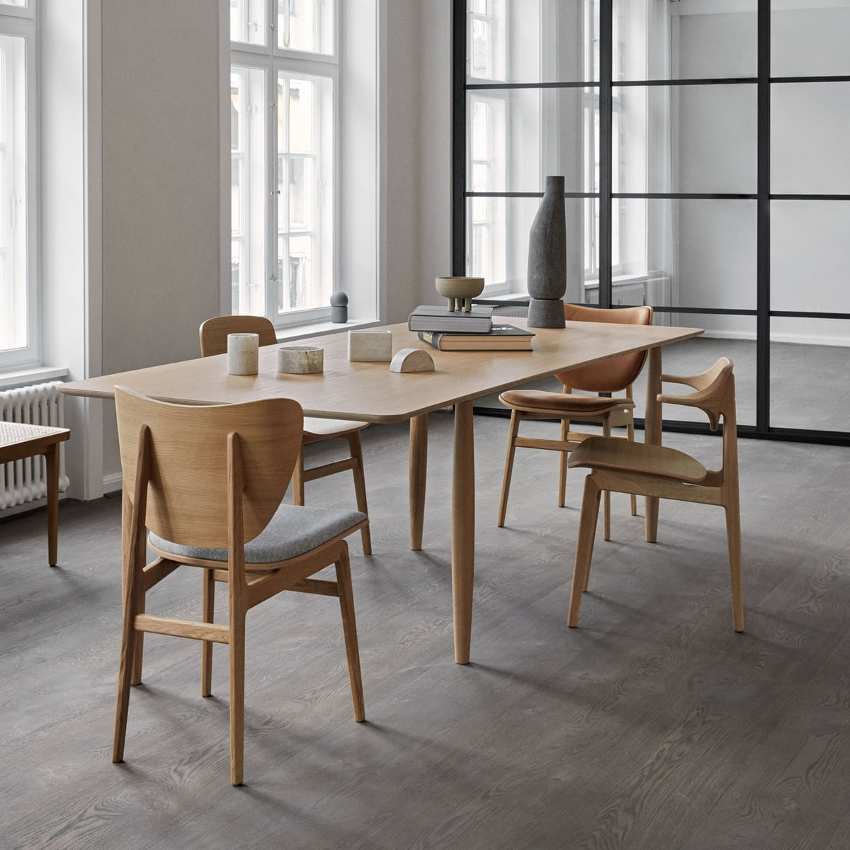 Norr11 NY11 Dining Chairs & Oku Dining Table